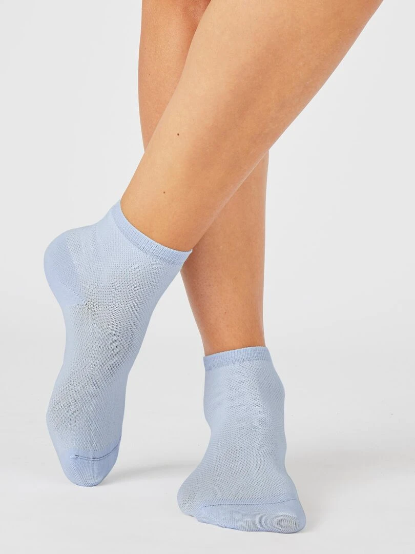 Lot de 2 paires de socquettes Climatyl   Damart   Bleu