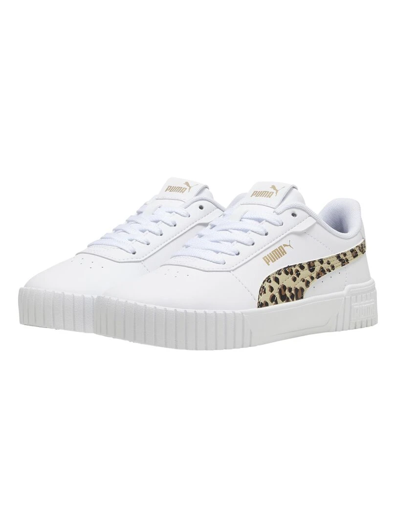 Basket à Lacets Enfant Puma Carina 2.0 Animal Update Jr   Blanc