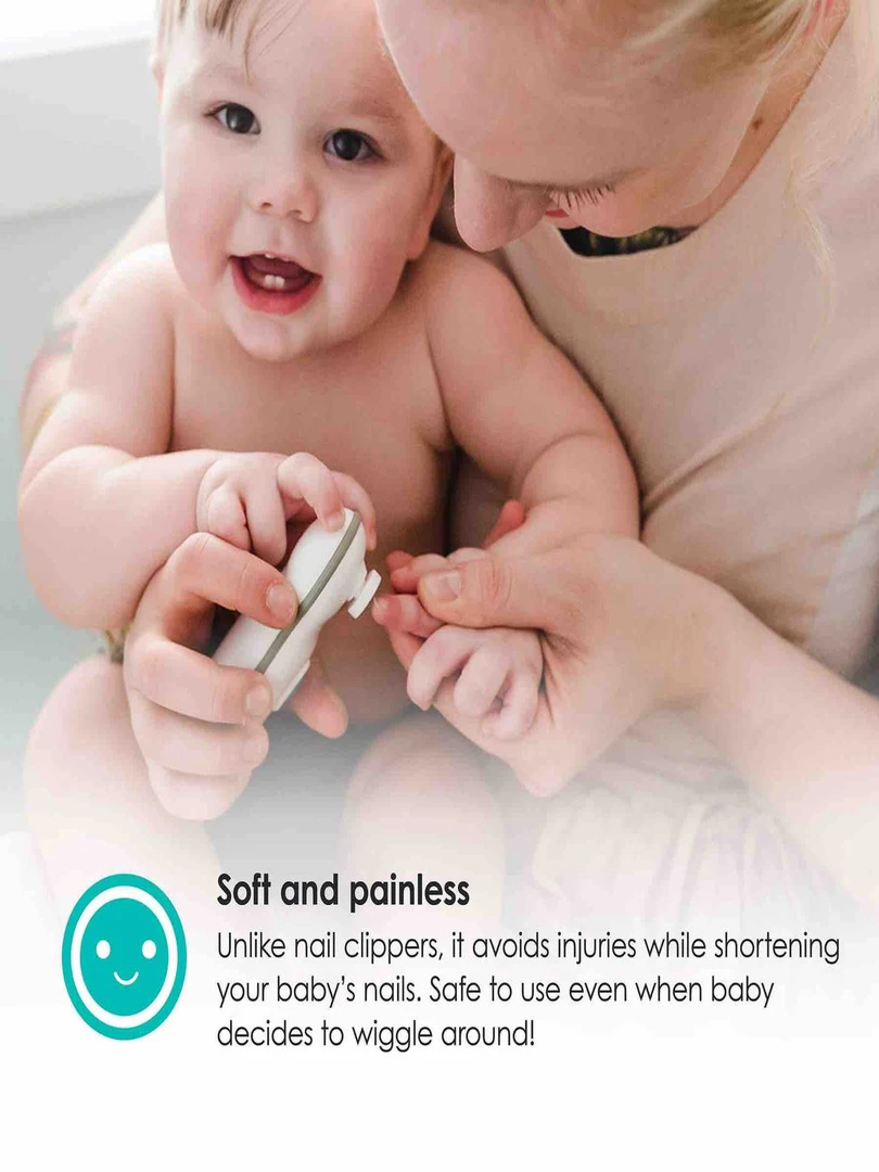 Lime À Ongle Électrique Pour Bébé   Blanc