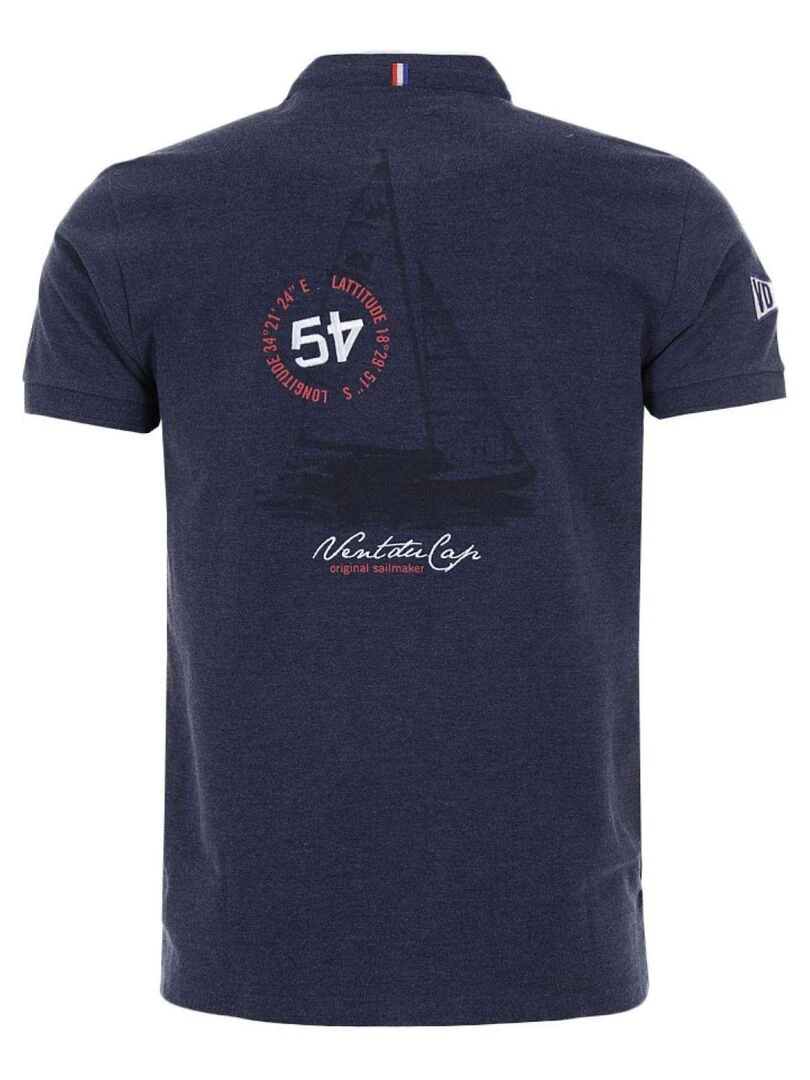 Polo manches courtes homme CARMAND VENT DU CAP Bleu marine