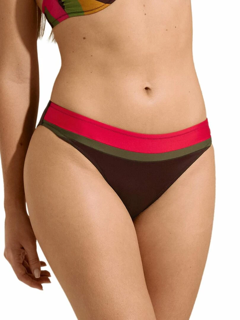 Bas maillot slip de bain Viviero Marron