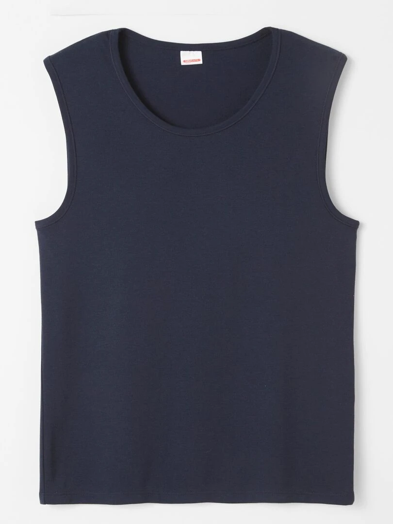 Débardeur maille classique Thermolactyl Damart Bleu marine