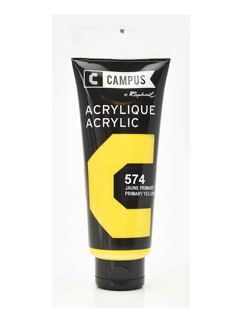 Peinture acrylique 100 ml Jaune primaire n°574 N/A