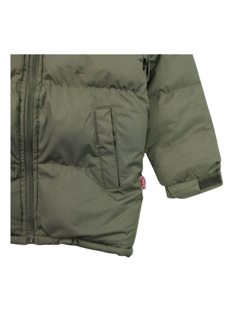 Lee Cooper Parka garçon imprimé logo Kaki