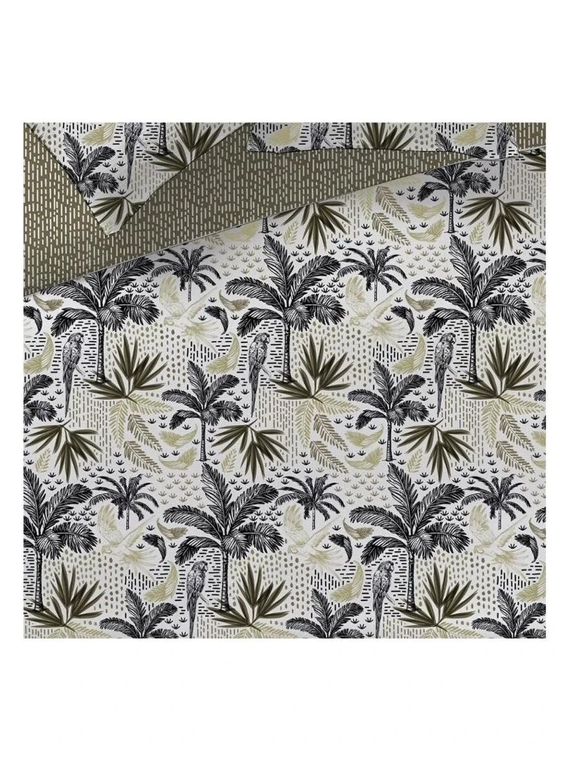Housse de couette 220x240 Cuba Facto + 2 taies 100% coton 57 fils   Blanc