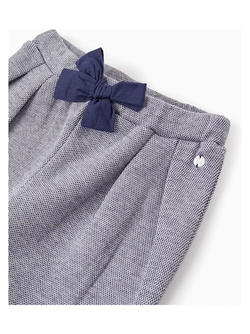 Pantalon Avec Nœud Pour Bébé Fille  ATLANTIC COMPANY   Bleu foncé