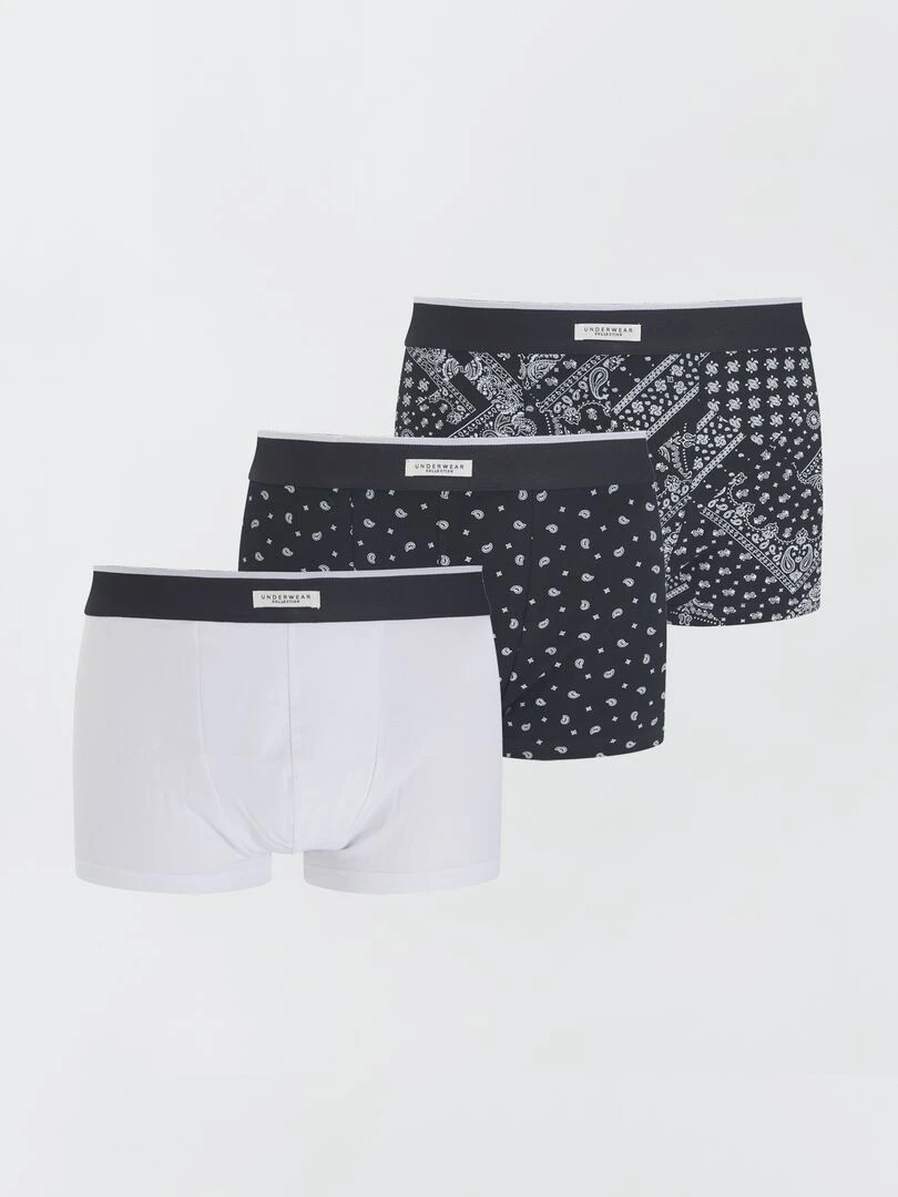 Lot de 3 boxers Noir