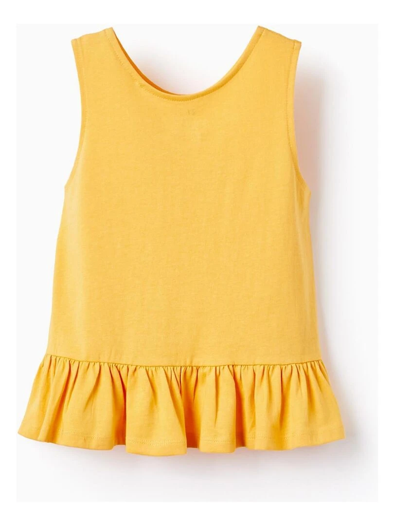 Top En Coton Avec Perles Pour Fille 'Cuba' manches courtes CUBA Jaune