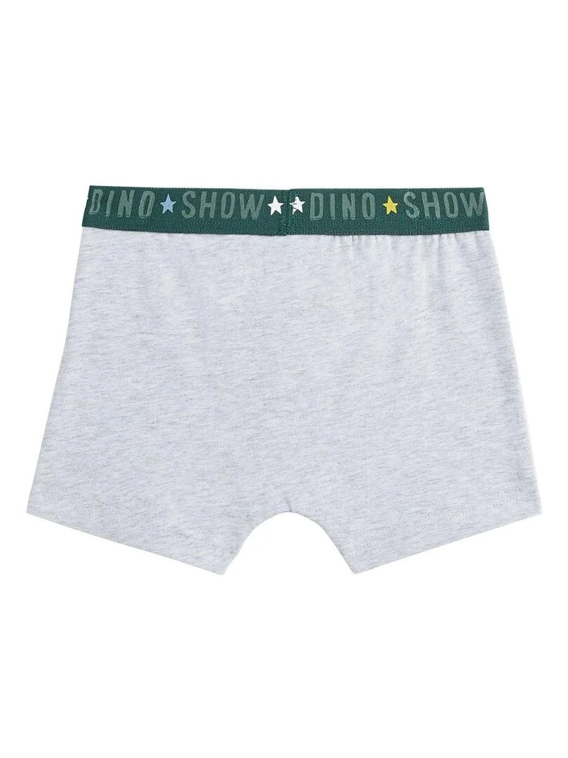 Lot de 2 boxers garçon Sully   Gris