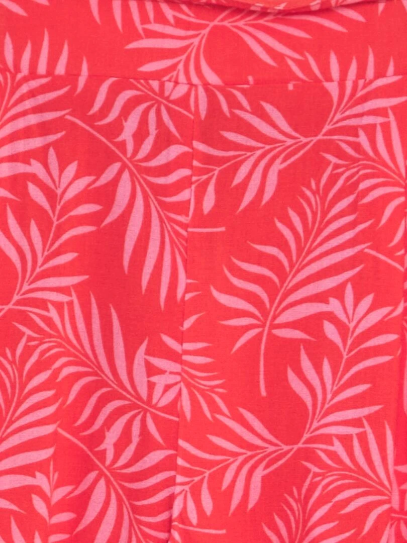 Pantalon large   Rouge