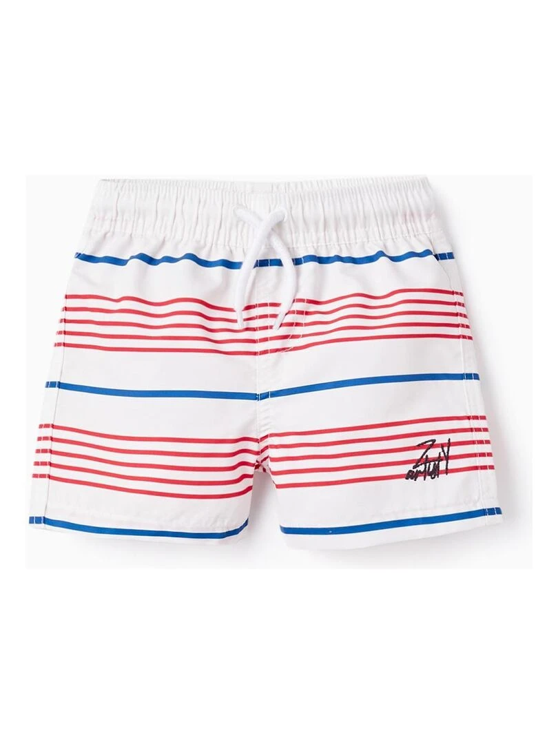 Short De Bain À Rayures Pour Bébé Garçon Rouge