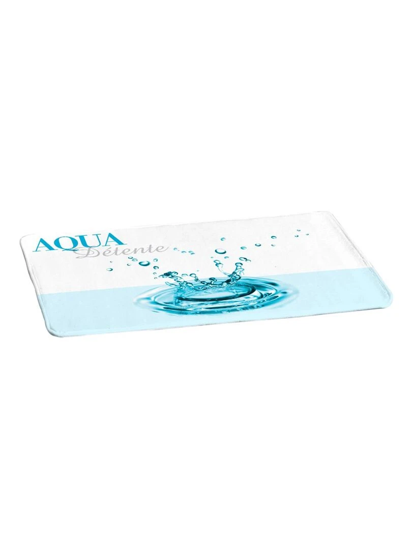 Tapis de bain aqua Bleu