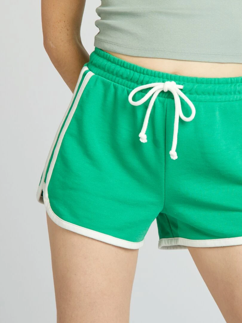 Short américain en molleton   Vert