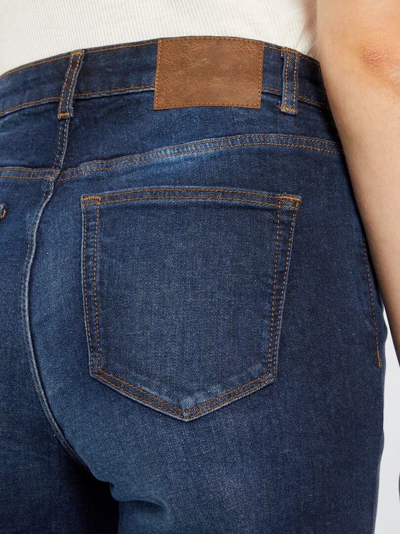 Jean regular taille haute   L28   Brut