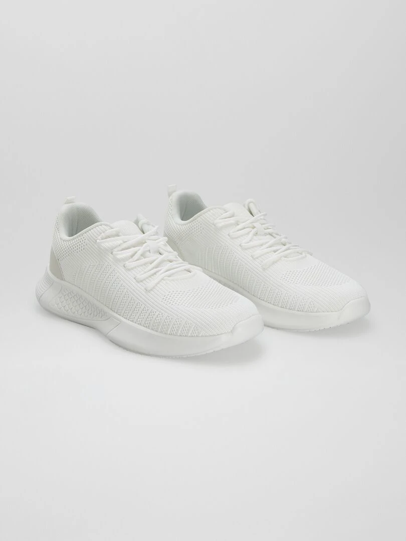 Baskets en mesh esprit running Blanc