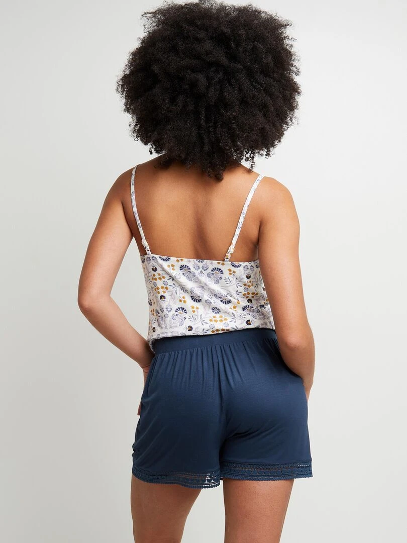 Short Camille RougeGorge Lingerie Bleu marine