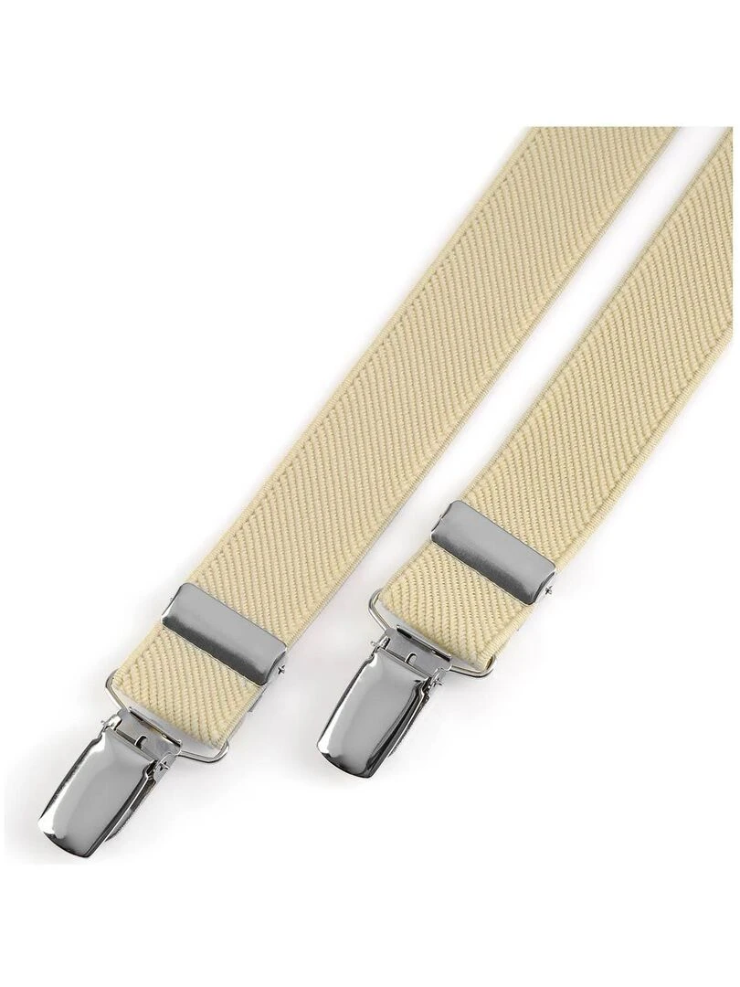 Bretelles slim Mattis Fabriqué en UE Beige