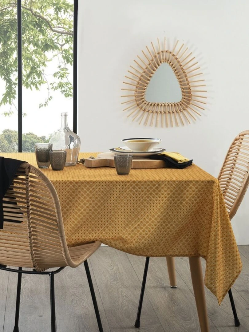 Nappe rectangulaire 140x240 cm Paty Jaune