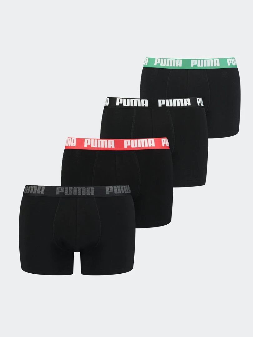Boxers 'Puma' Lot de 4 Noir