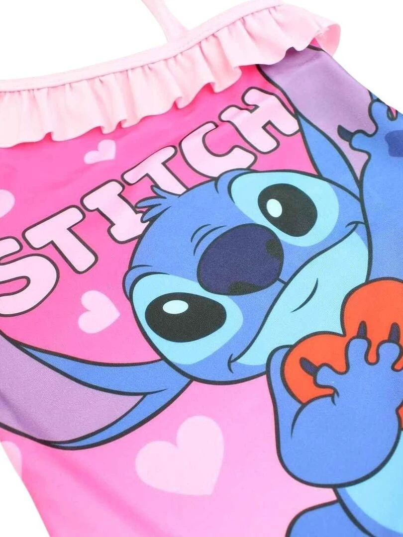 Disney   Maillot De Bain fille imprimé Lilo Et Stitch   Rose