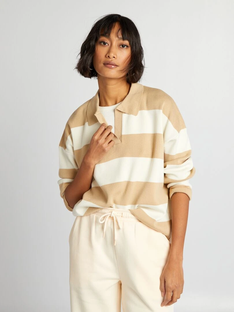 Pull en tricot Blanc