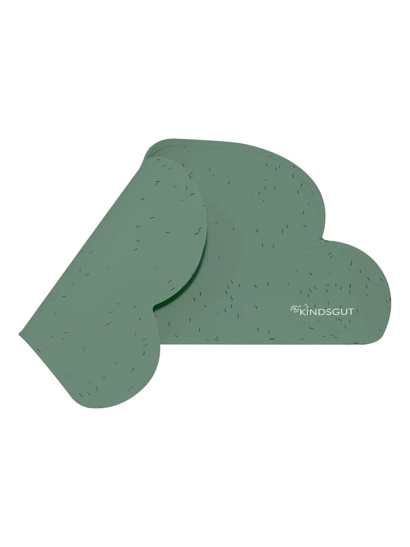 Set de table en forme de nuage en silicone arrose   Gris Vert