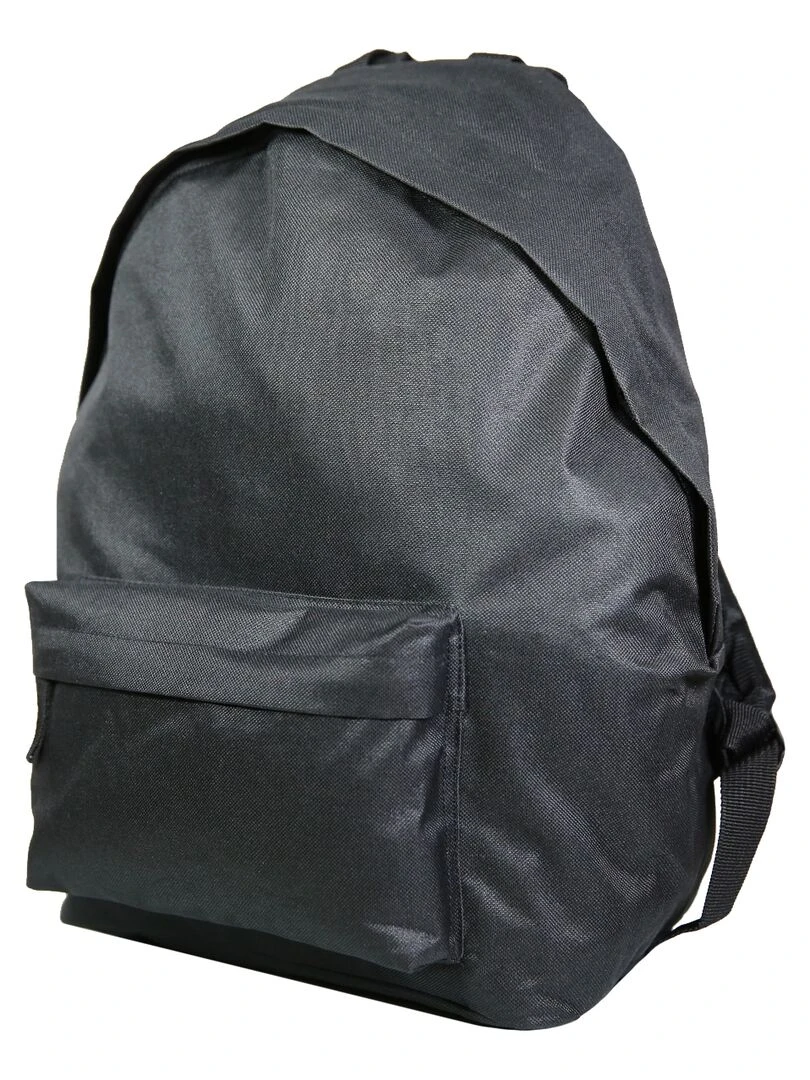 BAGTROTTER Sac à dos 1 compartiment + trousse + 5 patchs autocollants garçon Noir Noir
