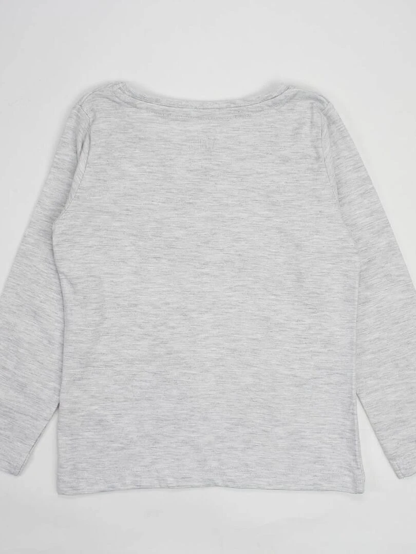 Disney   Pyjama fille imprimé Minnie en coton   Gris