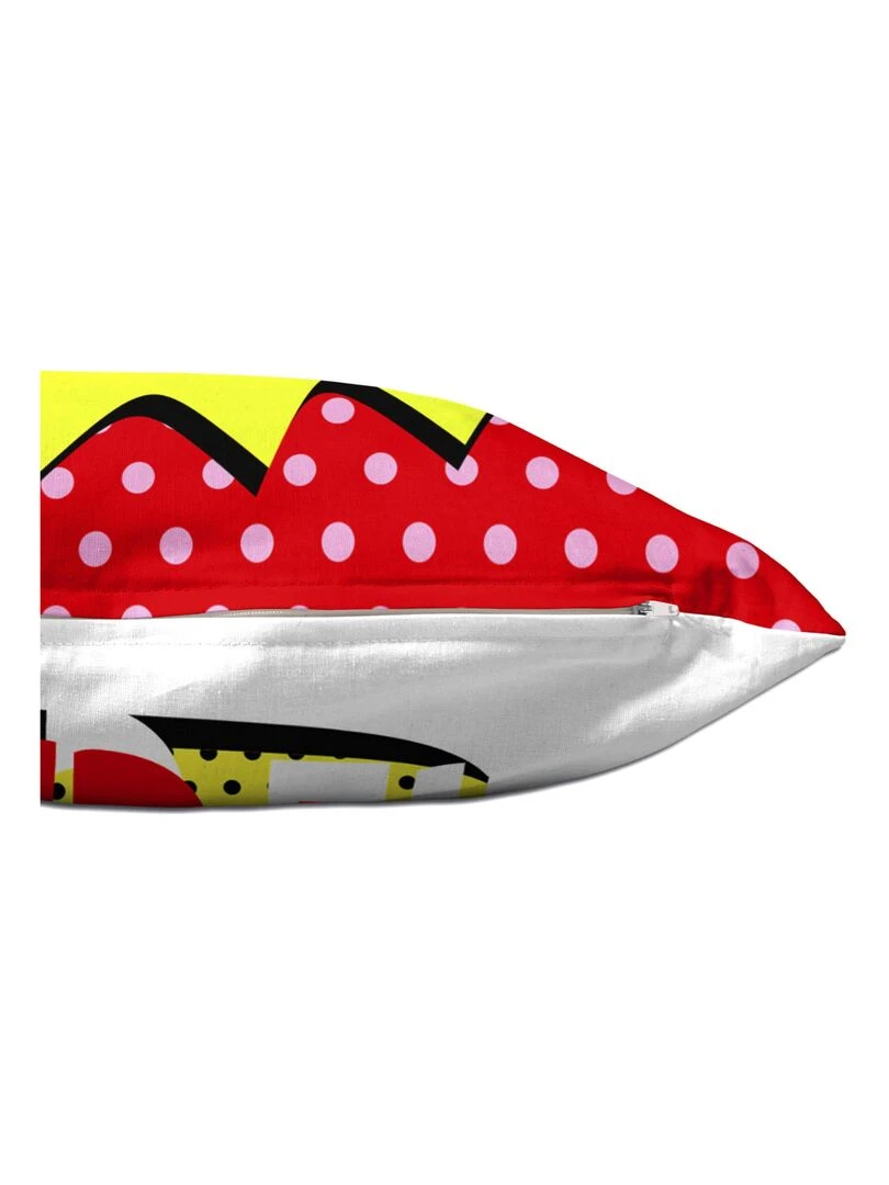 Housse de coussin Bat "Happyfriday"   Blanc