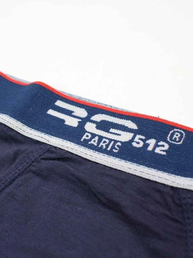 RG512 Sous vetement homme imprimé logo en coton Bleu marine