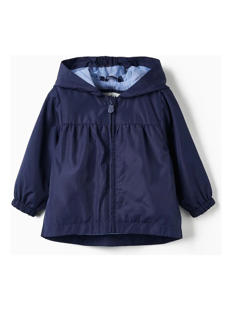 Parka avec Capuche pour Bébé Fille ATLANTIC COMPANY Bleu foncé