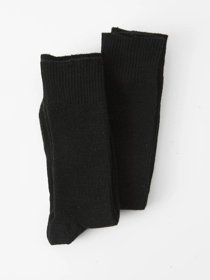 Lot de 2 paires de chaussettes mélange laine et Thermolactyl Damart Noir