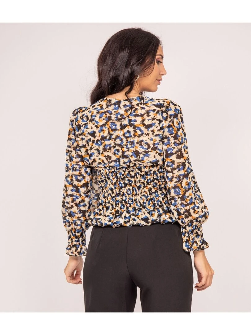 Blouse motifs FRONKA Beige