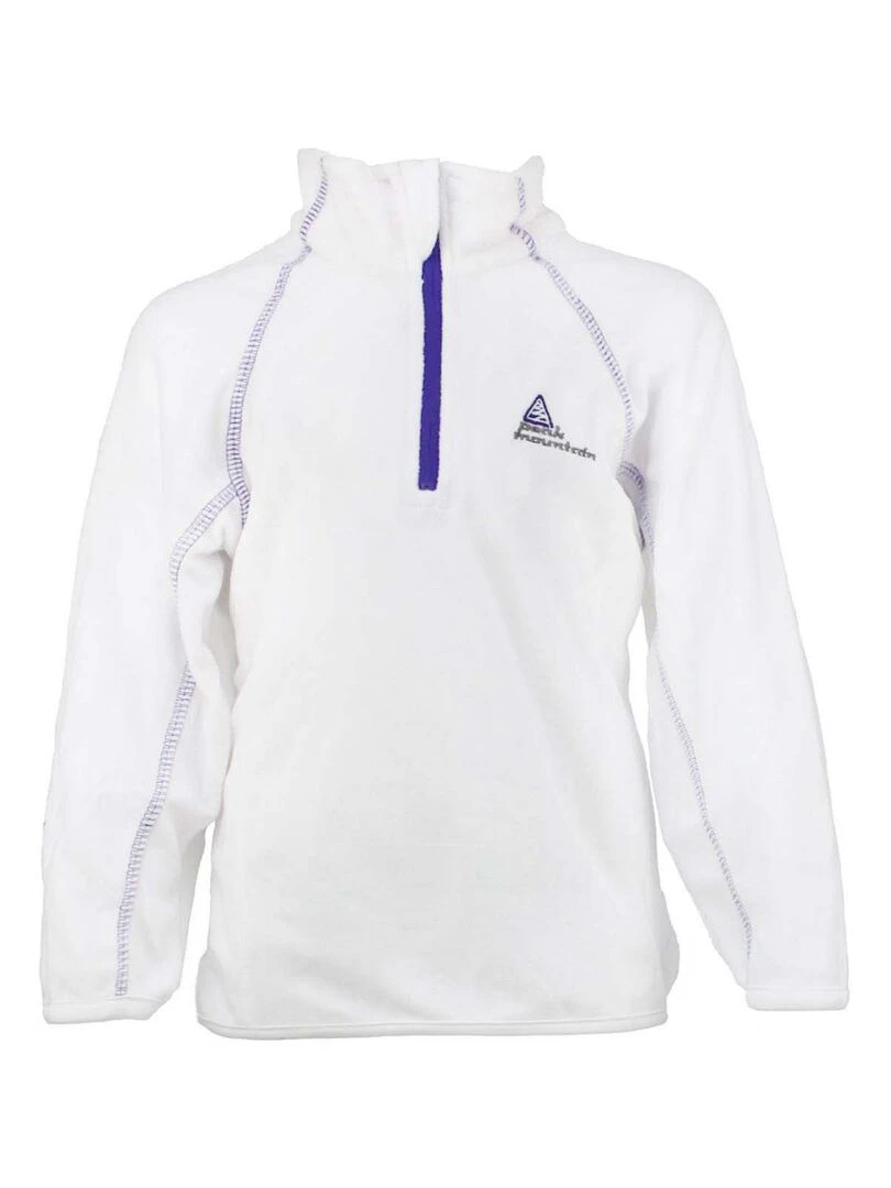 Sweat polaire fille GAFINE PEAK MOUNTAIN Blanc