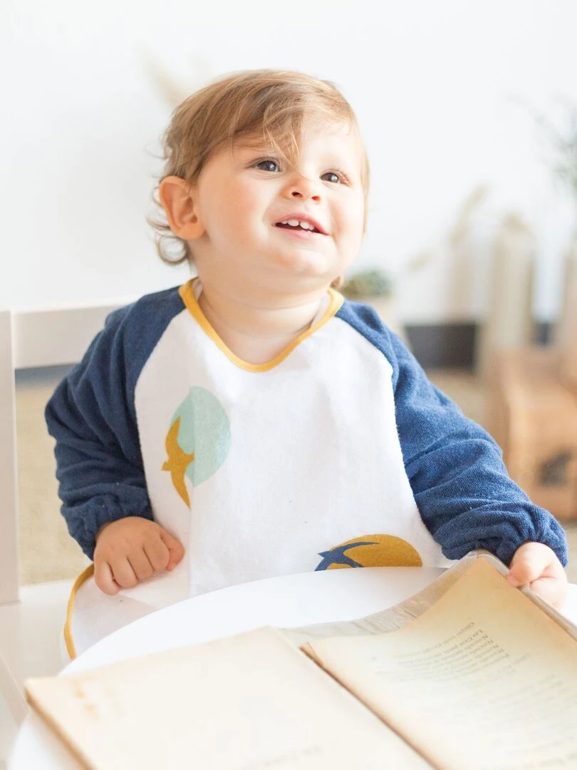Bavoir bébé Trois Kilos Sept Blanc