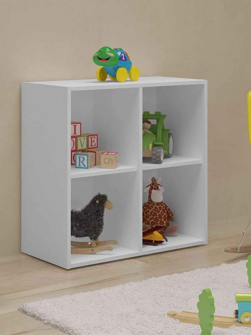 Casier de rangement 4 cases Timeus AKITEN RETAIL Blanc