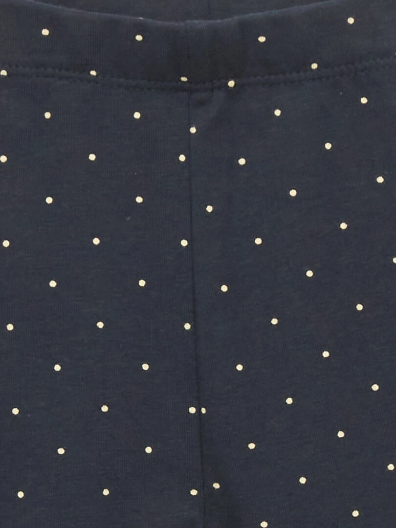 Legging long fantaisie Bleu marine