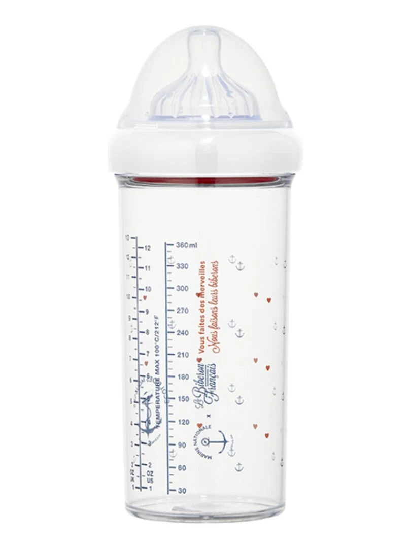 Biberon anti colique Marine Nationale (360 ml) Rouge