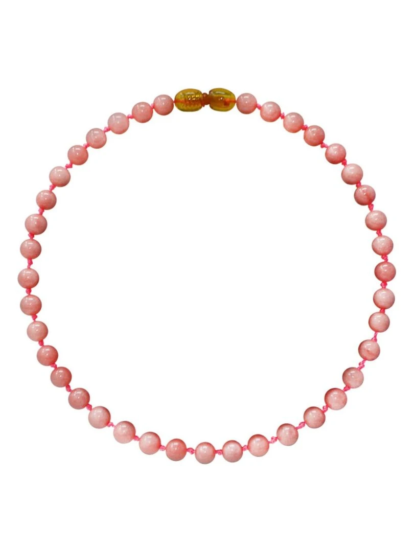 Collier Bébé Pierres naturelles : Quartz Rose Rose