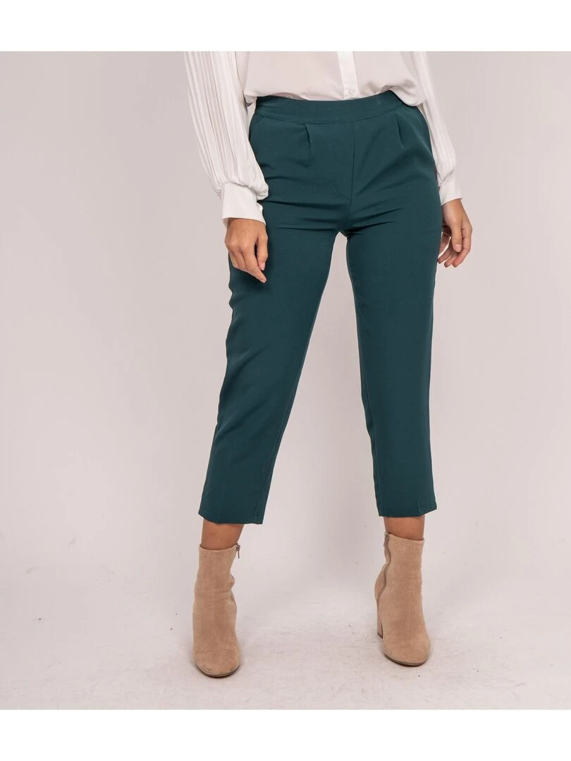 Pantalon tailleur ESTRELLA Vert