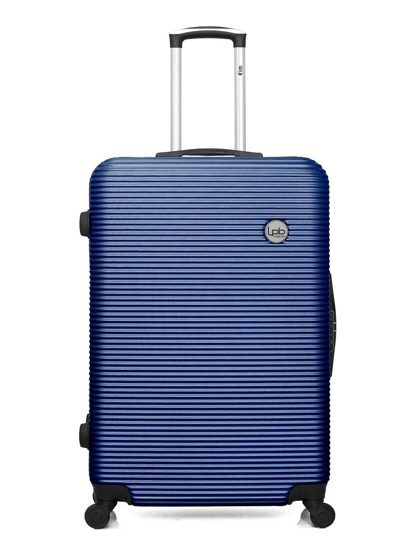 LPB LUGGAGE VALISE GRAND FORMAT ABS MUNICH 4 ROUES 75 CM Bleu marine