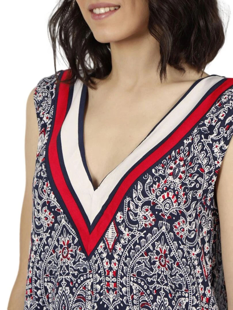 Robe estivale sans manches Navy Style   Bleu marine