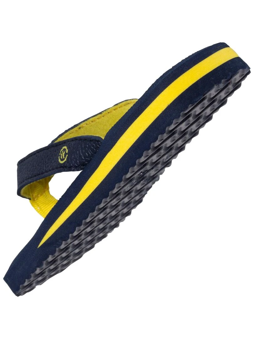 Chaussures Tongs Enfant confort Marine/Jaune   Bleu marine