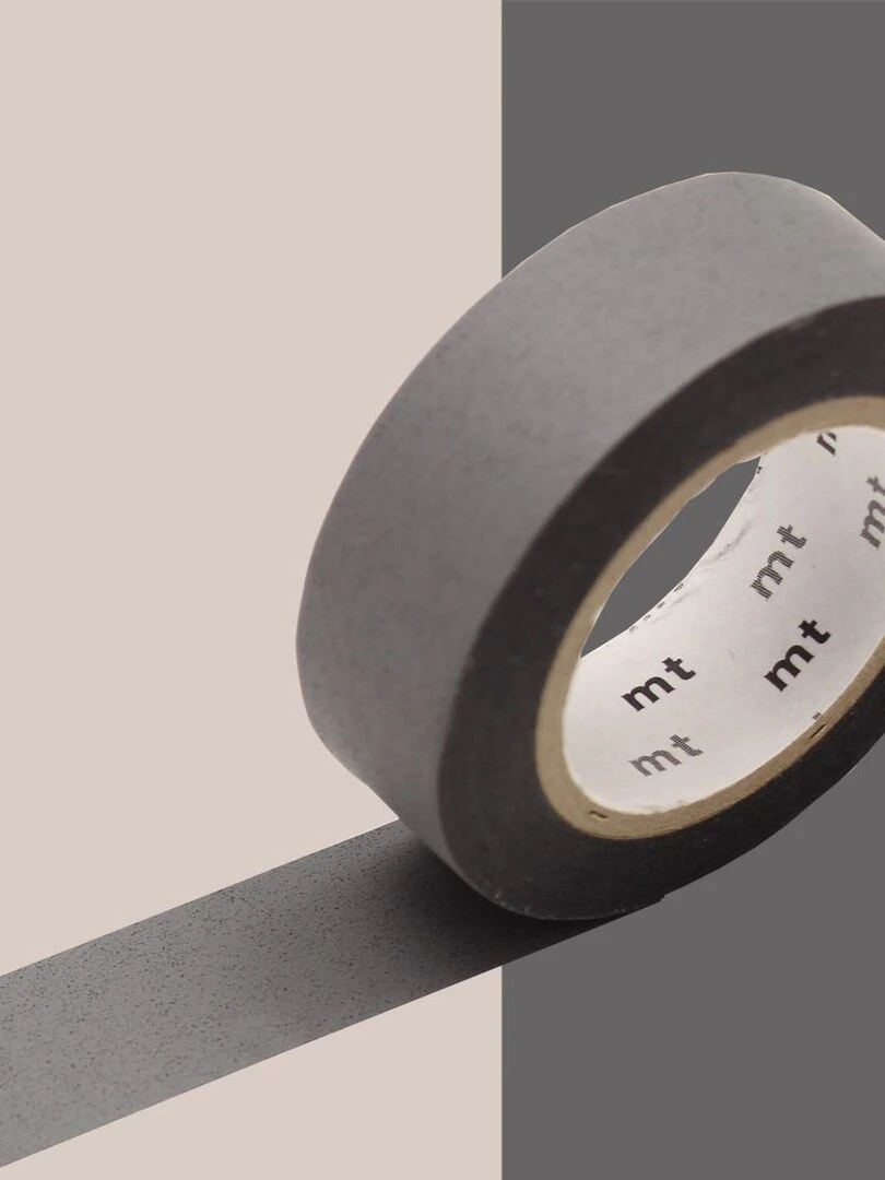 Masking tape unicolore pastel Gris mat 1 5 cm x 7 m N/A