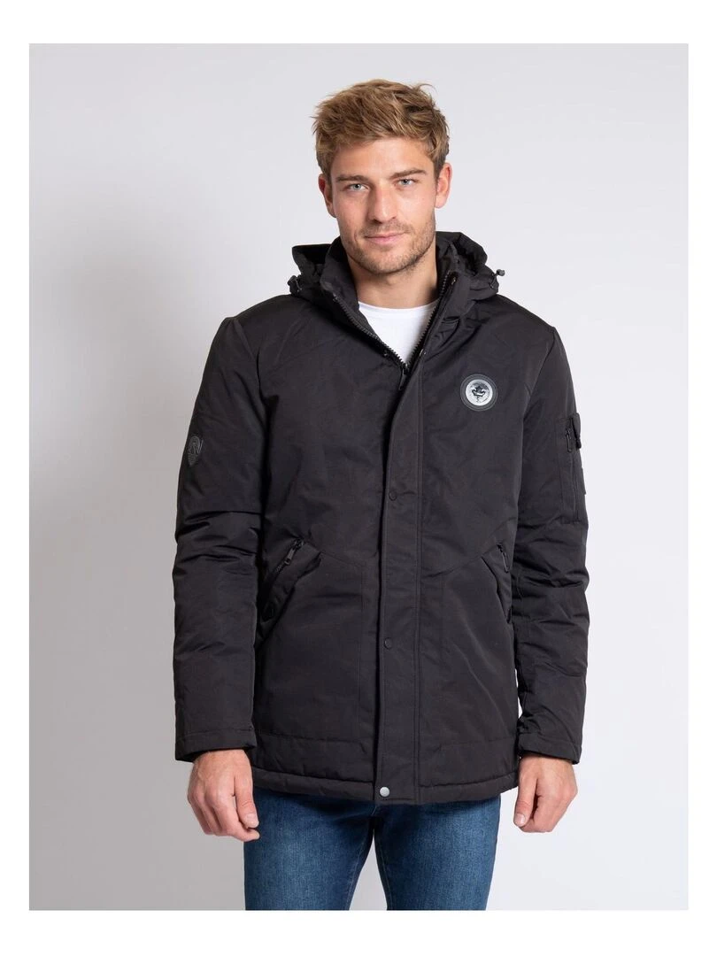 Parka mi longue capuche ZATOICHA Noir