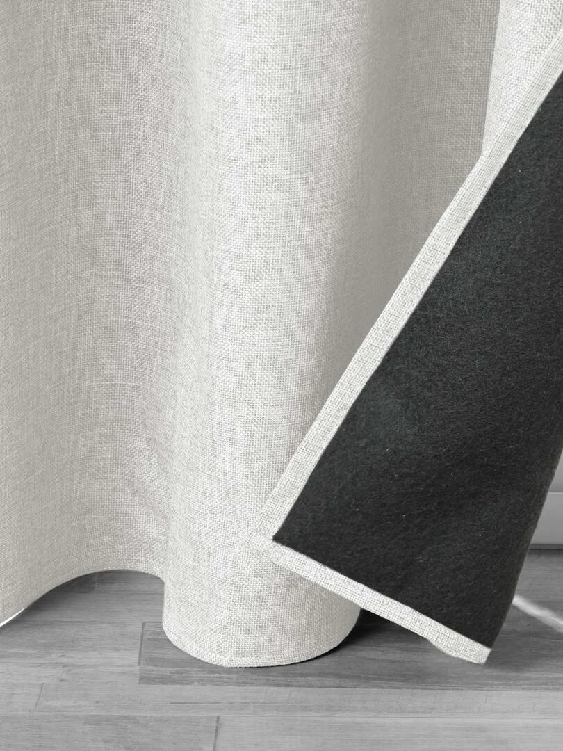 Rideau isolant doublé polaire   Beige