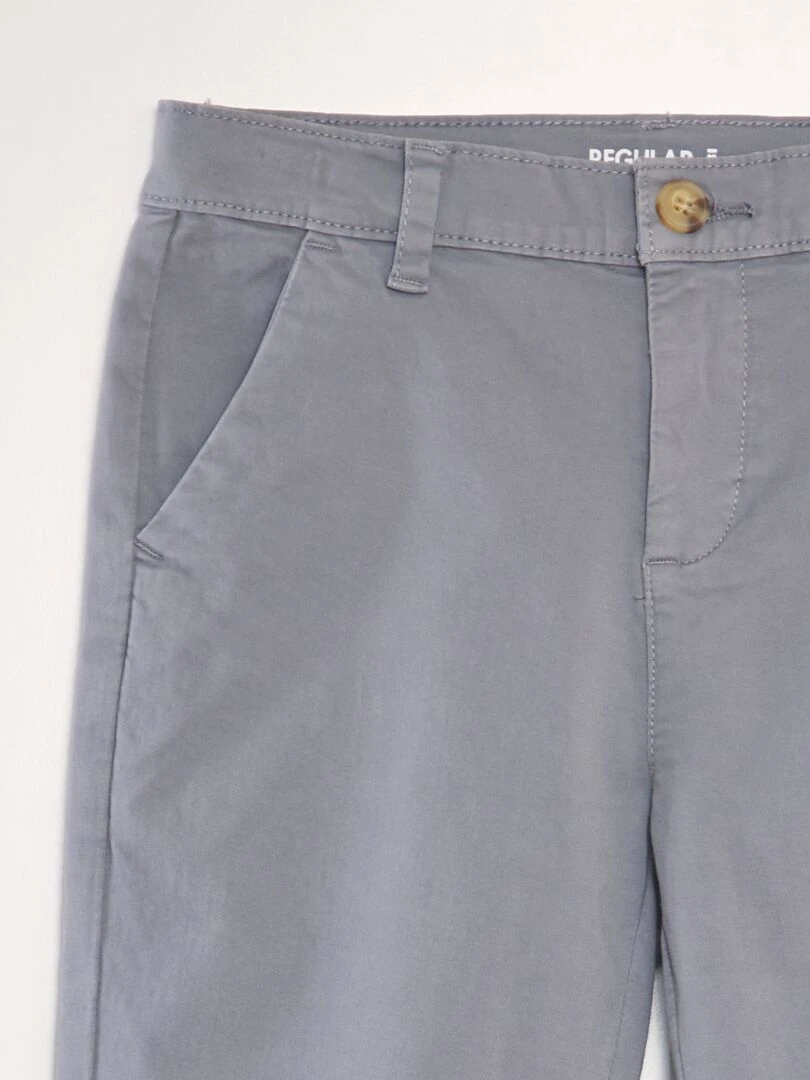 Pantalon chino   Gris
