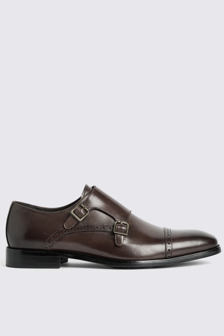 John White Alderney Brown Double Monk   Buy Online at Moss