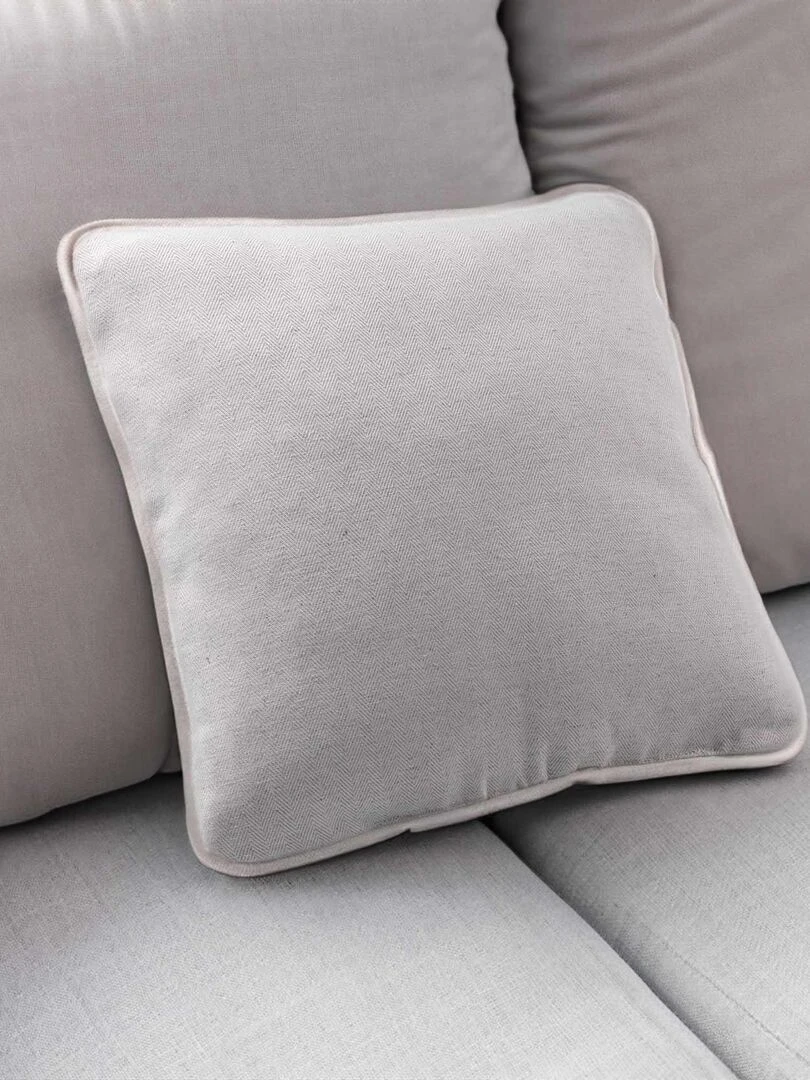 Coussin d'ameublement à chevrons   Beige