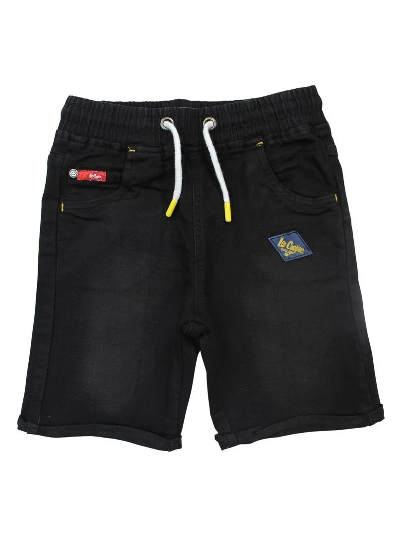 Lee Cooper Bermuda garçon imprimé logo en coton Noir